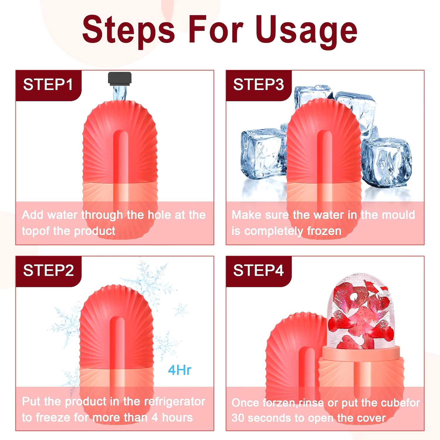 New Ice Roller for Face & Eye Puffiness Relief Reusable Facial Massager Contour and Enhance Skin Care & Glow Skin Care Tools